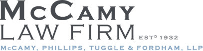 McCamy Law Firm | McCamy, Phillips, Tuggle & Fordham, LLP | EST 1932
